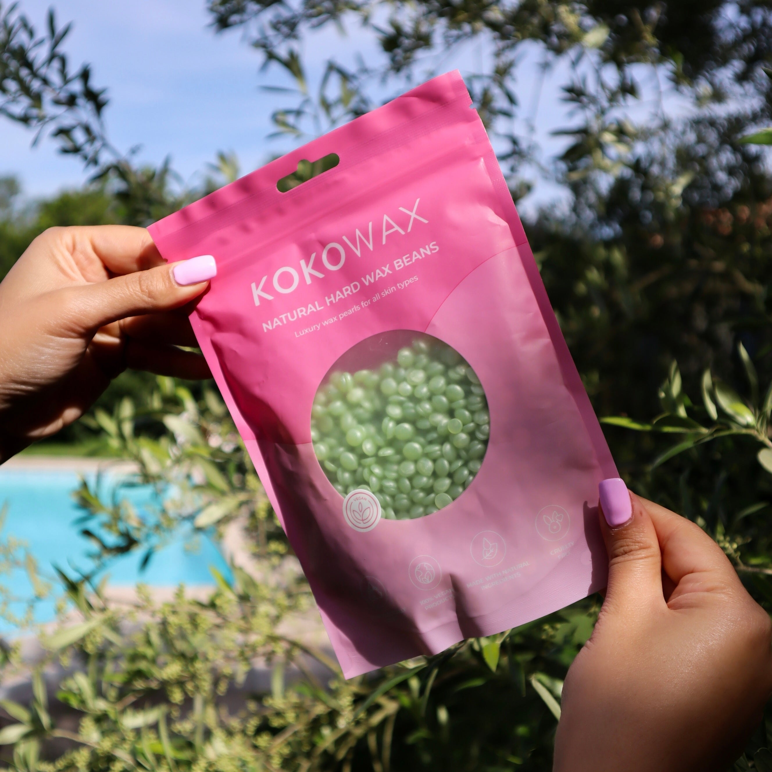 Matcha Wax Beads (200g) – Face & Brows